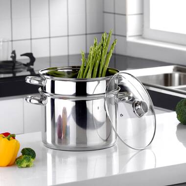 Ballarini 8-Qt Stainless Steel Pasta Pot With Lid And Strainers