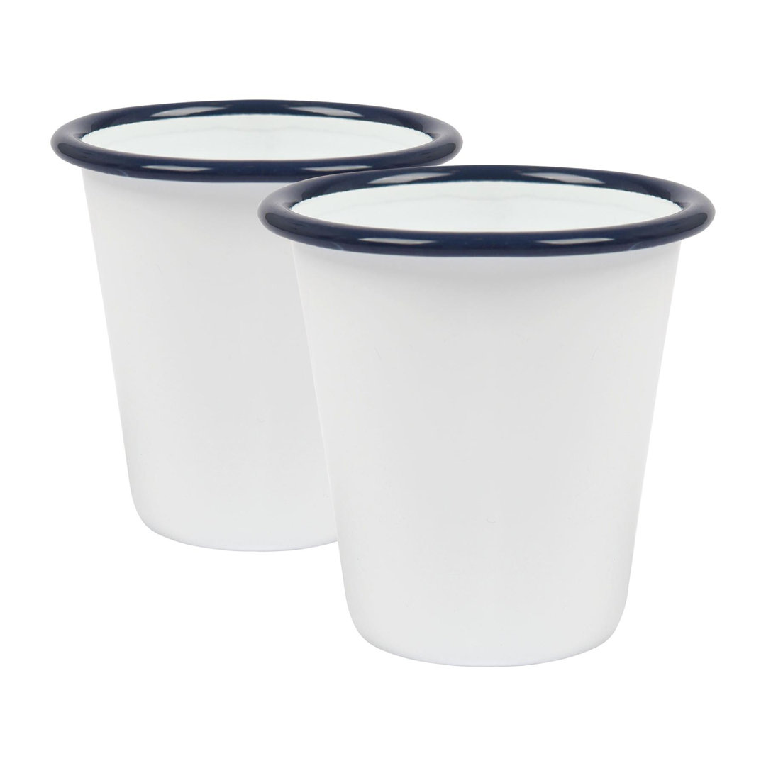 300ml Enamel Drinking Glass