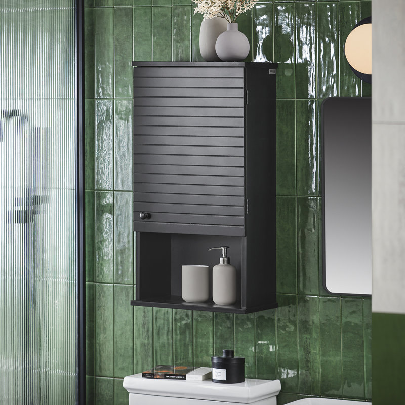 Skofte Bathroom Cabinet, Black