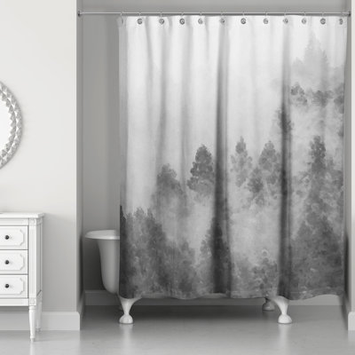 Rideau de douche simple Kimoralee