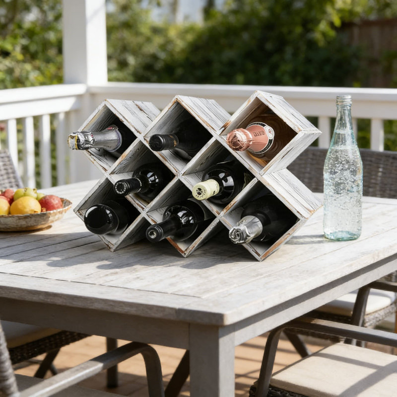 Support à vin en bois pénitent