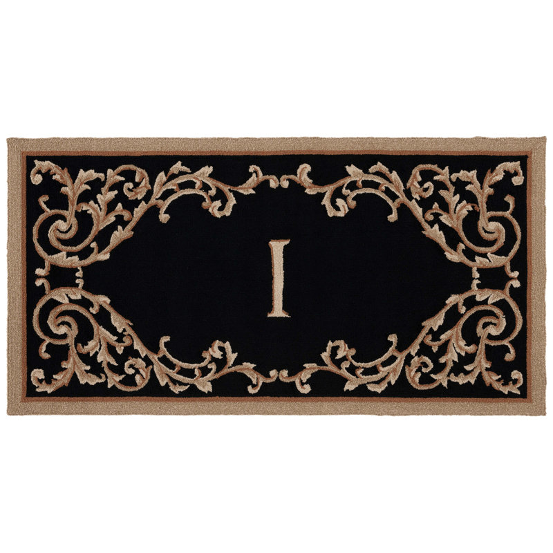 Amoya Personalizable Trellis Outdoor Doormat, I, 36" W x 72" L