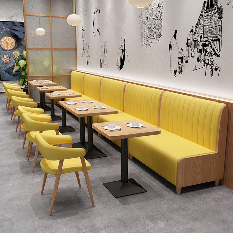 Banc rembourré en similicuir Cafe