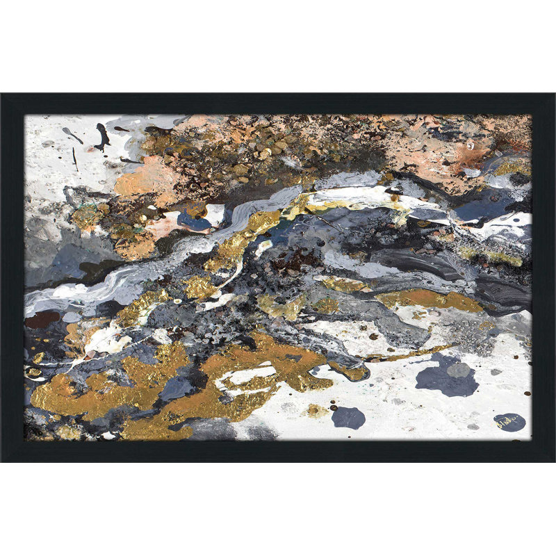 «Turbulence Square I» par Patricia Pinto - reproduction de cadre photo, H 21,5 po x l 27,5 po x P 0,75 po