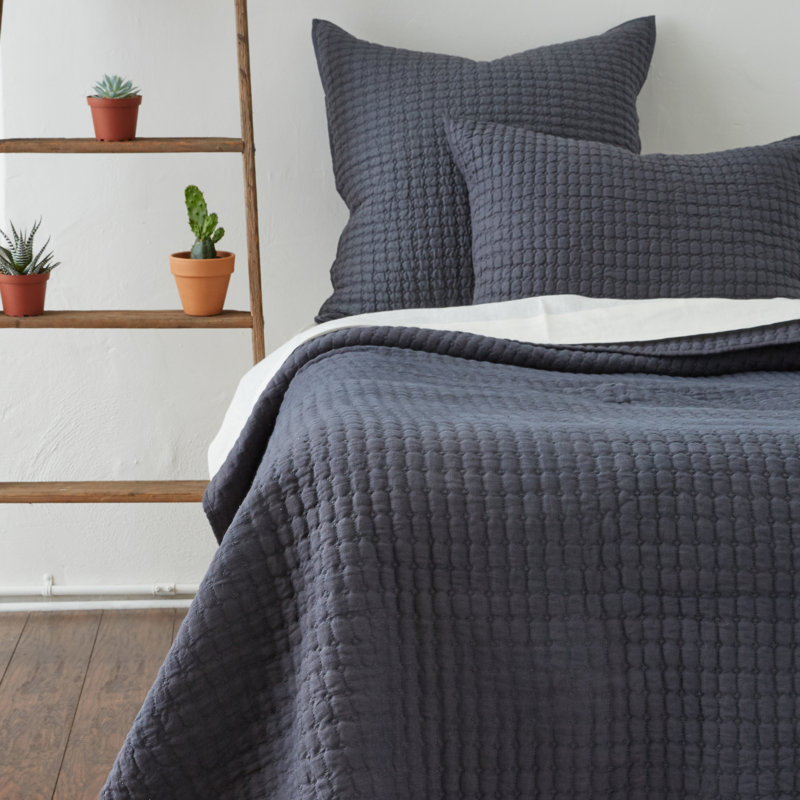 Courtepointe Bohannon, Bleu acier, Courtepointe simple