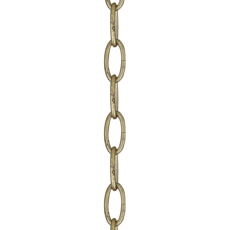 Chaîne ou chaîne Roby Winter, H 36 po x l 0,88 po x P 36 po, Doré hivernal