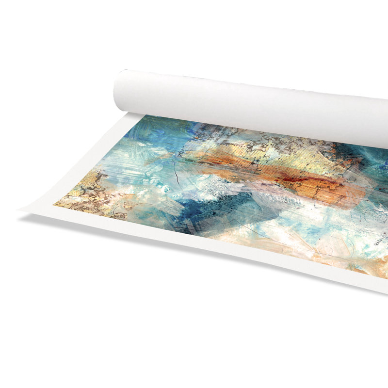 Painterly Elements I - Peinture, Papier, H 36 po x l 36 po x P 0,1 po