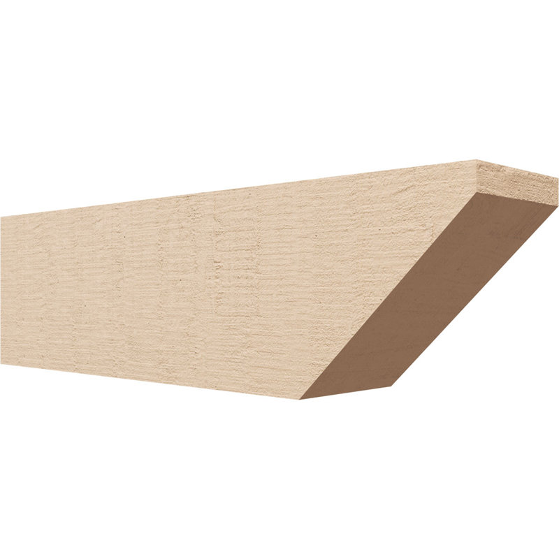 Queue de chevron Concord Woodgrain TimberThane, brun clair apprêté, H 8 po x l 28 po x P 6 po