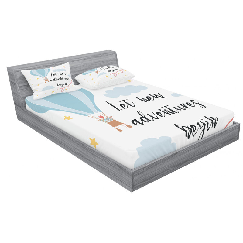 Microfiber Sheet Set, Full Sheet Set with Fitted Sheet