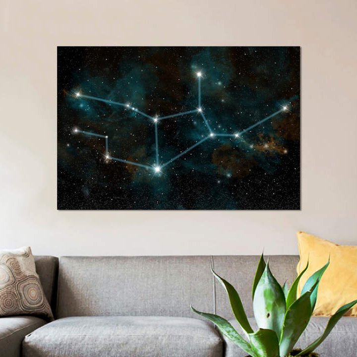 « the constellation virgo the virgin’by marc backward », reproduction d’art sur toile tendue, H 26 po x l 40 po x P 1,5 po