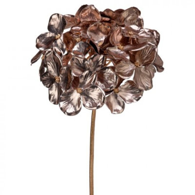 Fleur d'hortensia métallique