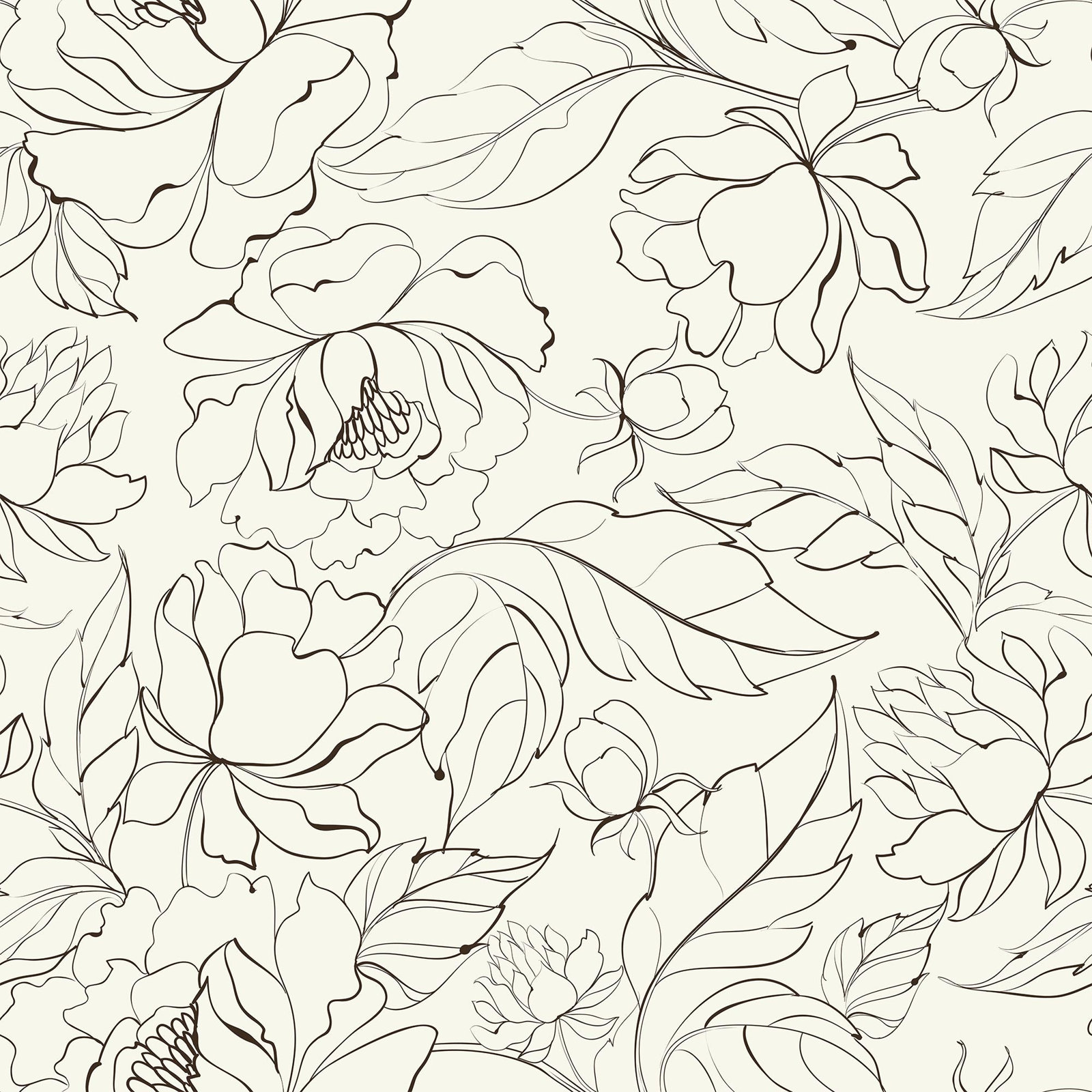 Michelet Peel & Stick Floral Wallpaper, 126" L x 24" W