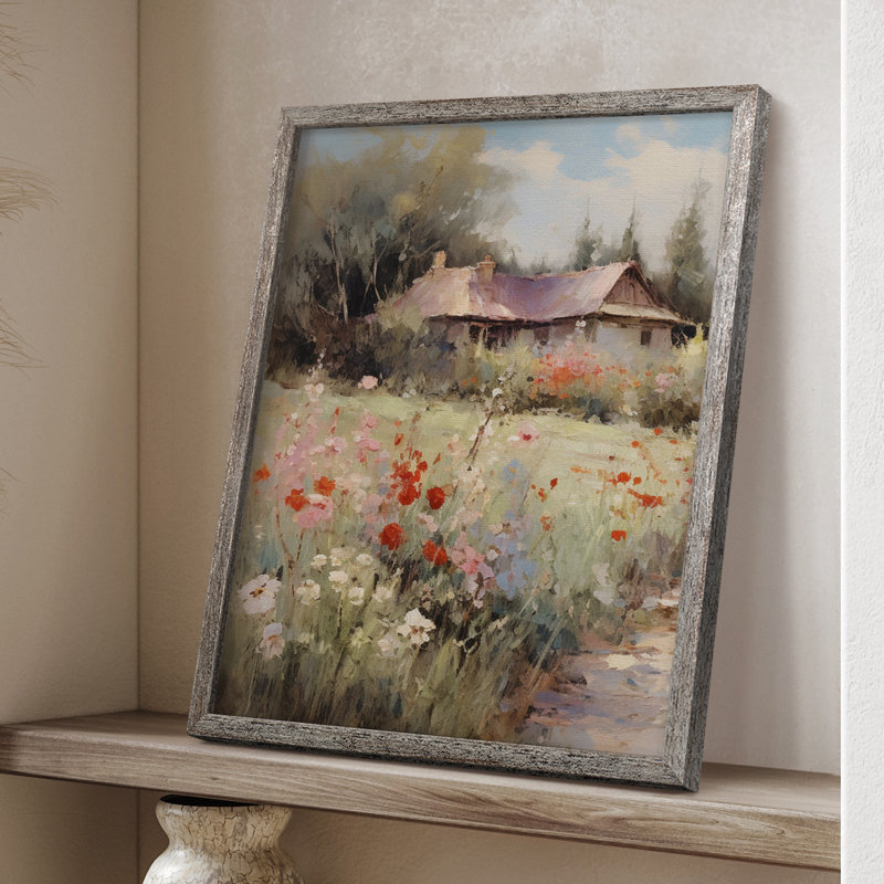 «Vintage Landscape XCIX», reproduction encadrée - bois massif, H 11 po x l 9 po