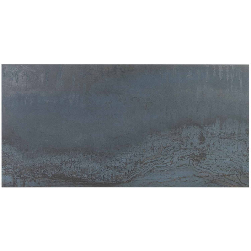 Angela Harris Inspira Oxide Metallic Blue 12X24 Matte Porcelain Tile
