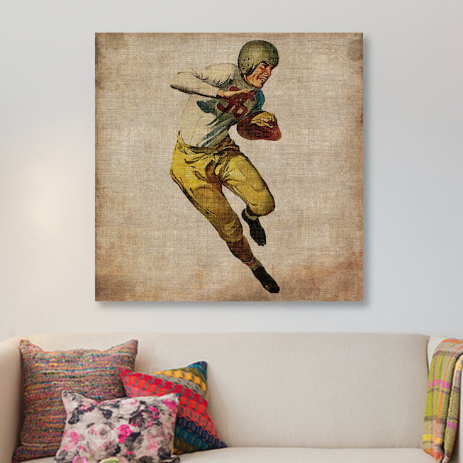 " Vintage Sports III " by John Butler, 37" H x 37" W x 1.5" D
