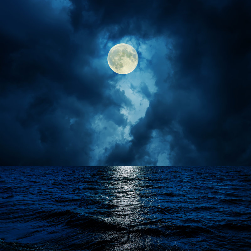 Super Moon - photographie sur toile tendue, L 12 po x H 12 po