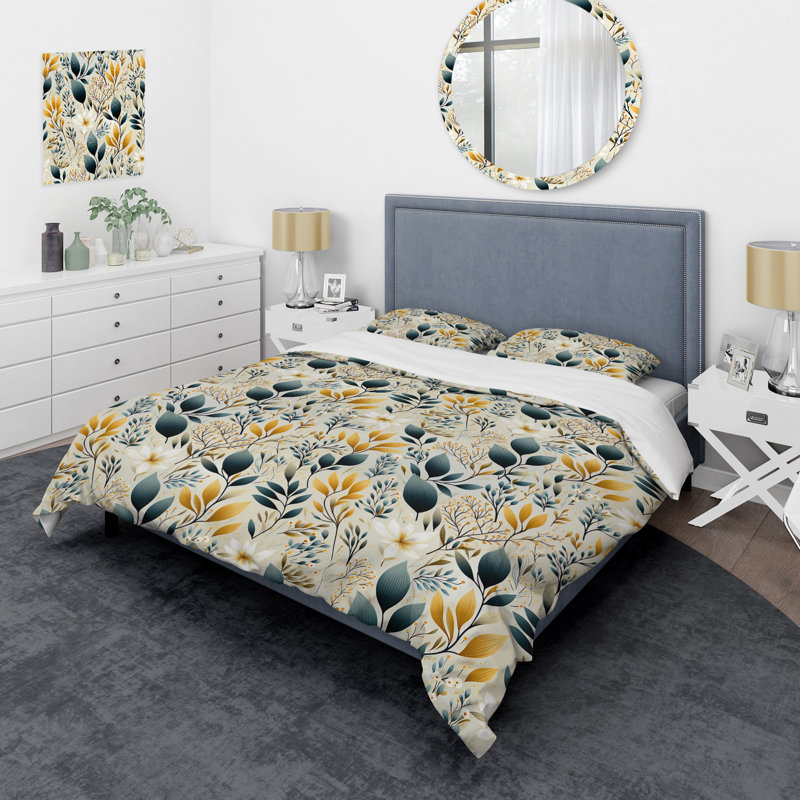 Literie Earthy Serenity III, Housse de couette simple + 1 taie décorative stan