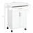 Kitchen Island On Wheels, Rolling Kitchen Cart With Stainless Steel Countertop, Drawer, Towel Rack And Spice Rack, Utility Storage Trolley-2094459826