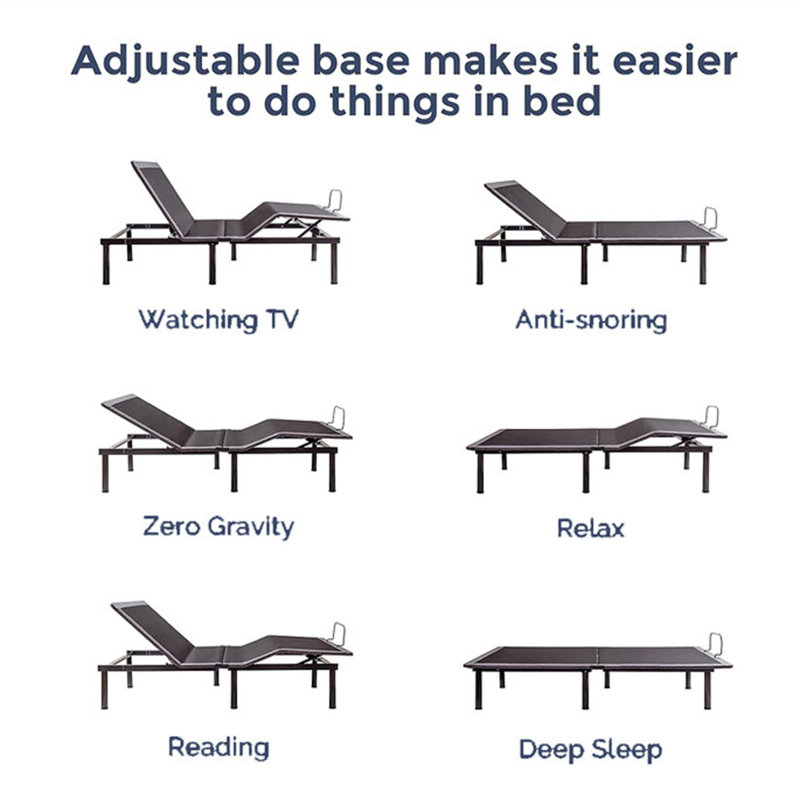 Huya Extra-long Twin Adjustable Bed with Wireless Remote