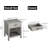 Ensemble de 2 tables de chevet Jazlee Grey