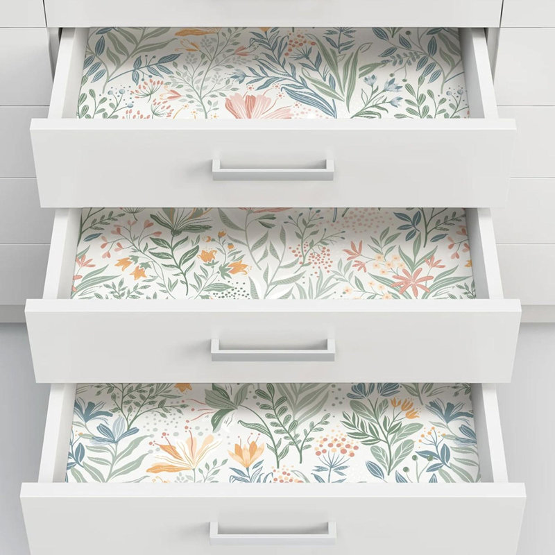 Papier peint floral adhésif auto-adhésif pour fleurs pour la salle de bain