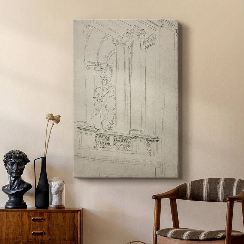 Croquis rétro Lxxxi - galerie Cavas sur mesure, H 48 po x l 32 po