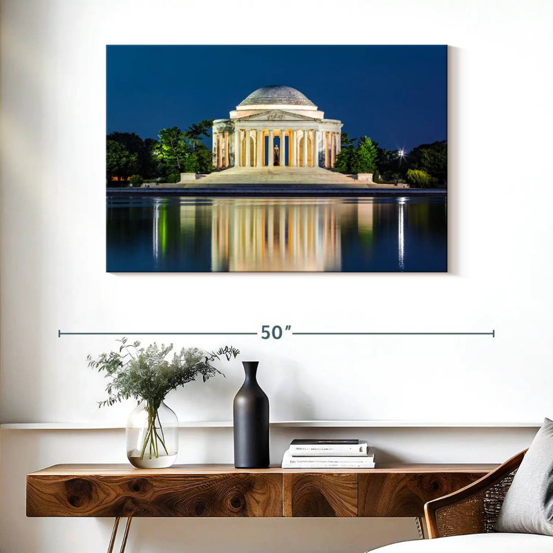 Lilie The Jefferson Memorial, H 26 po x l 39 po