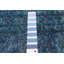 Tapis bleu foncé en laine noué à la main de conception unique 10 pi 5 po x 12 pi 2 po Campden