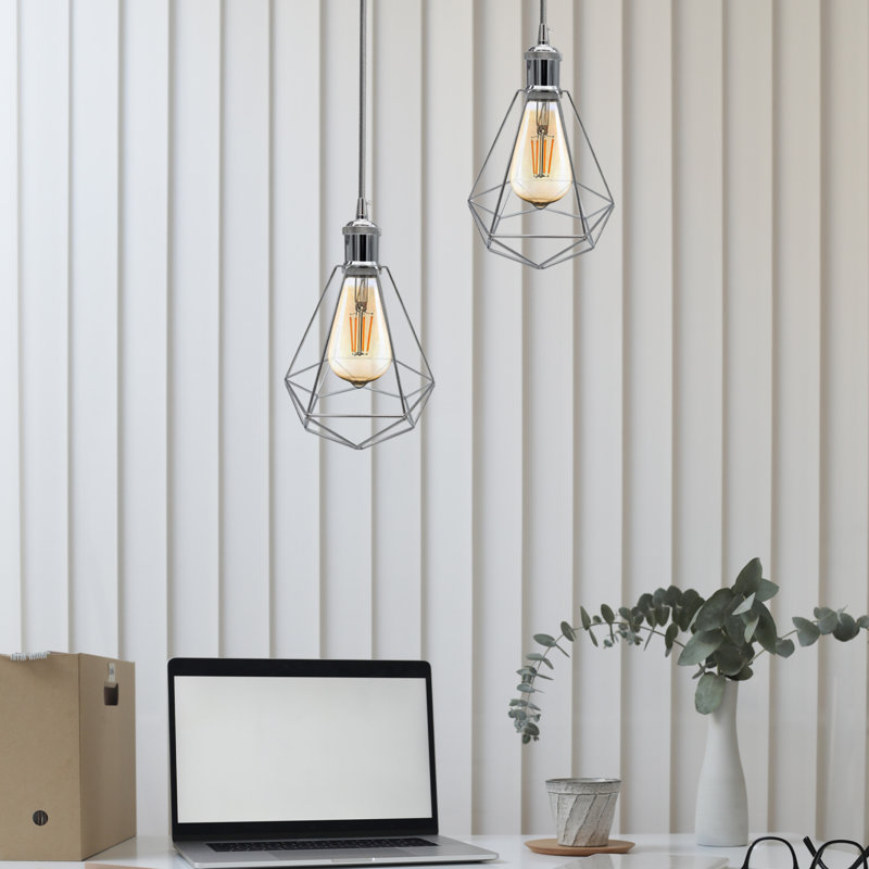Kermina 1 - Light Chrome Single Pendant, No