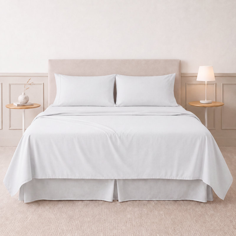 Ensemble de draps 4 pièces en microfibre ultra douce Modern Threads avec poches profondes, couleurs unies et imprimés