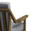 Causeuse d'extérieur en bois de teck avec coussin et accoudoirs Marlo-114980245-114980247