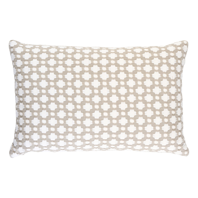 Betwixt Pillow, Stone/White