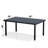 Outdoor Iron Black Rectangular Dining Table