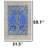 Majestic Cobalt Leopard Traditional Area Rug
