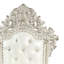 Fauteuil capitonné blanc