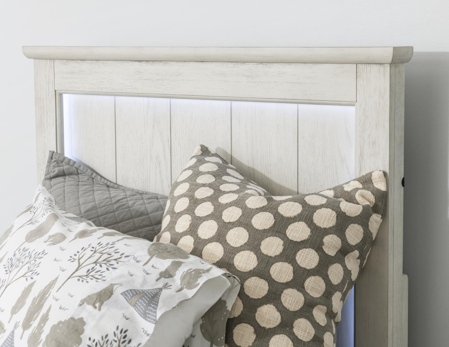August Complete Panel Bed With LED Light, Twin