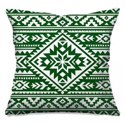 Coussins Green Aztec