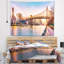  Panorama du pont Queenboro au coucher de soleil tapisserie-28502475