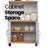 Rolling Compact Kitchen Cart with  Microwave Shelf, Utensil Drawer, Interior Cabinet Storage Space and Locking Wheels-116087265