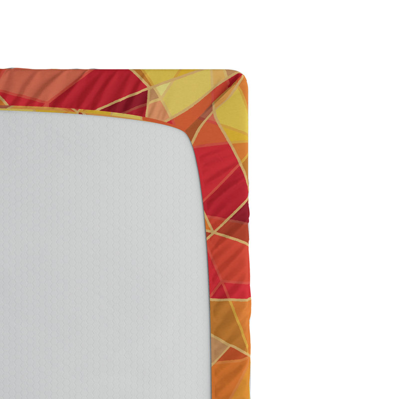 Microfiber Geometric Fitted Sheet, Full Fitted Sheet
