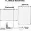 50 x 35cm Aluminum Frame Magnetic Wall Mounted Whiteboard