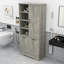 Armoire de rangement multifonctionnelle avec tablettes réglables et paniers à linge inclinables-619440671