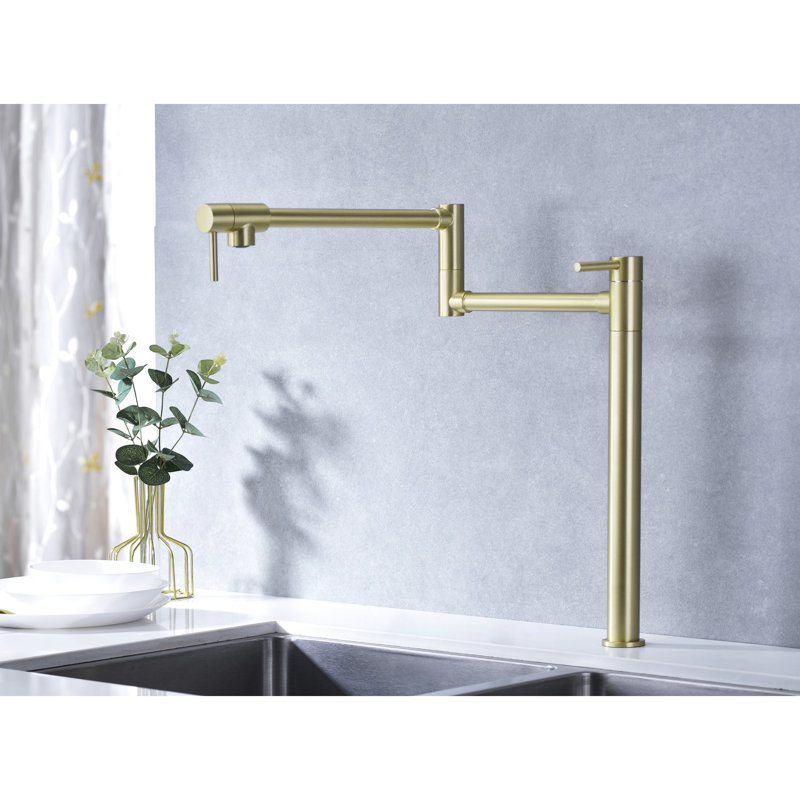Extension pour robinet de remplissage de cuve - laiton doré, contrôle précis du débit d'eau, réduction des éclaboussures, eau douce, débit, fuite, rouille