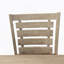 Ensemble de 2 chaises de salle à manger à hauteur de comptoir de style rustique moderne en bois massif
