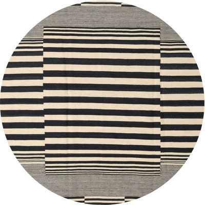 Tapis abstrait noir / beige