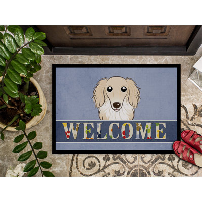 Tapis d'intérieur antidérapant Longhair Dachshund