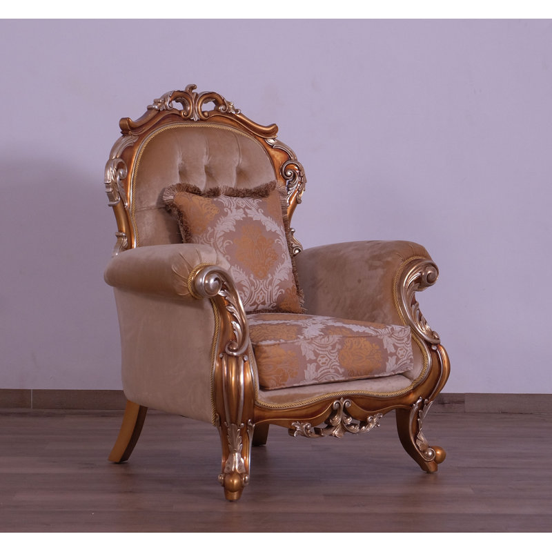 3 Piece New Tiziano Sofa Set, Dark Beige/Light Brown
