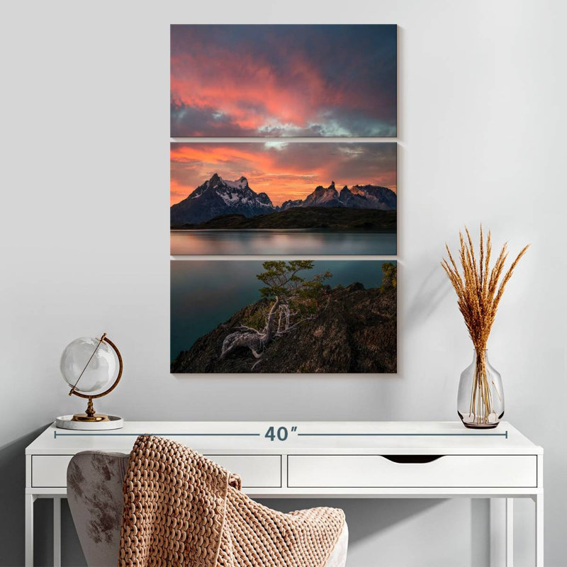 Kerrick Torres Del Paine au crépuscule, H 32 po x l 20 po