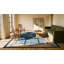 Blue Open Field Floral Medallion Antique Chinese Peking Area Rug