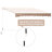 Outsunny 98.4'' W D Polyester Beige Cover Retractable Patio Awning